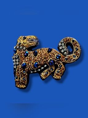 Chico's | GUC Embellished Multicolor Beaded Leopard Brooch